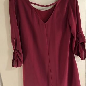 Speechless Burgundy Dress